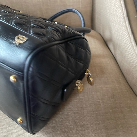MCM Black Quilted Satchel with Elegant Design - Picture 6 of 16